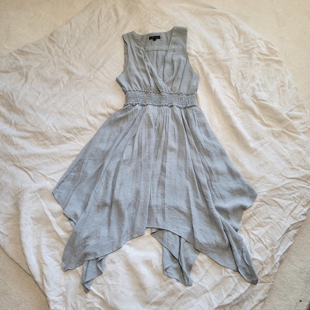 Wishlist Apparel Fluttery Blue-Gray Dress Size Small